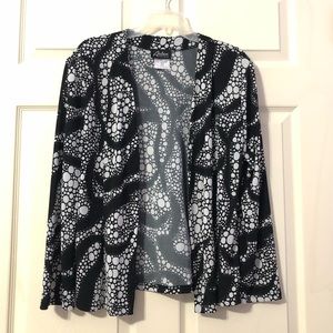 Artex Fashions Black And White Cardigan